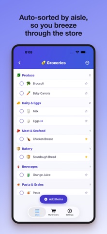 Family Cart - Grocery Lists screenshot 3