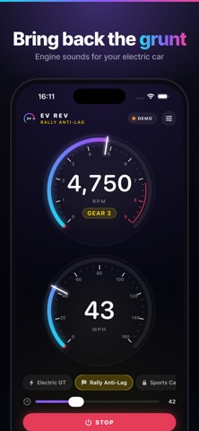 EV Rev: Engine Sounds & Gauges screenshot 4