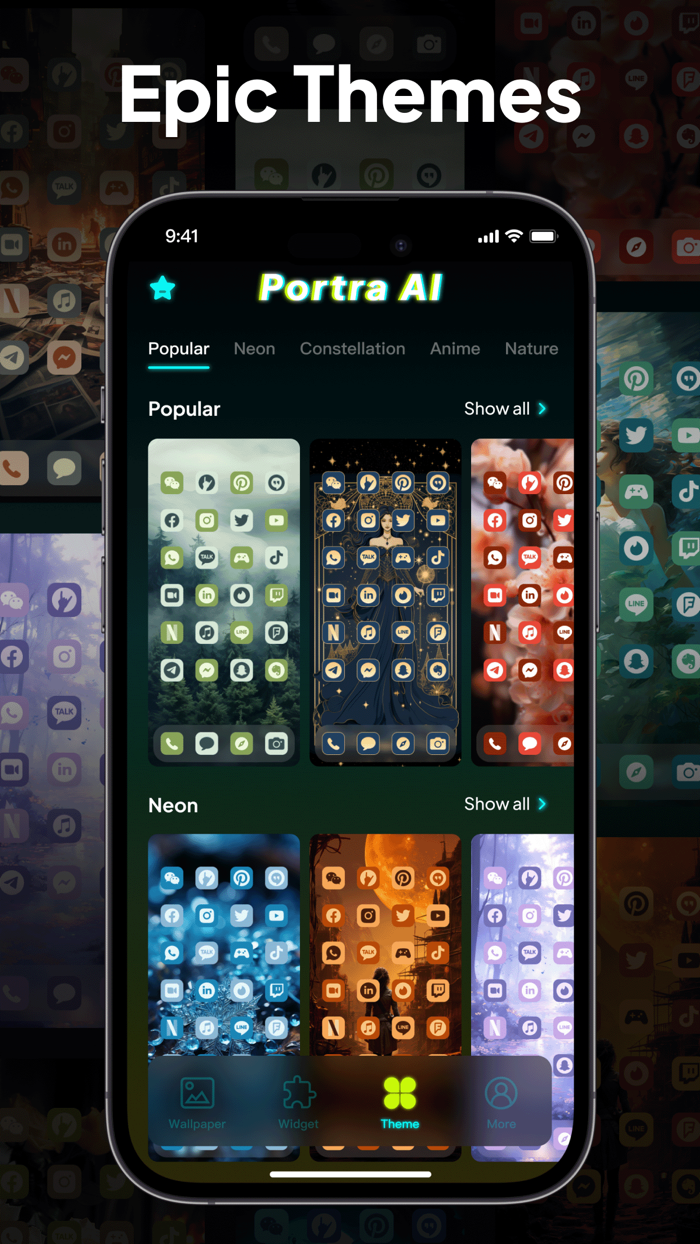 PortraAI Widgets and Wallpaper