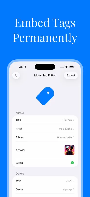 Waketag Pro: Music Tag Editor screenshot 4 of 8