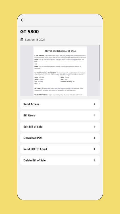 eBillOfSale App screenshot-4