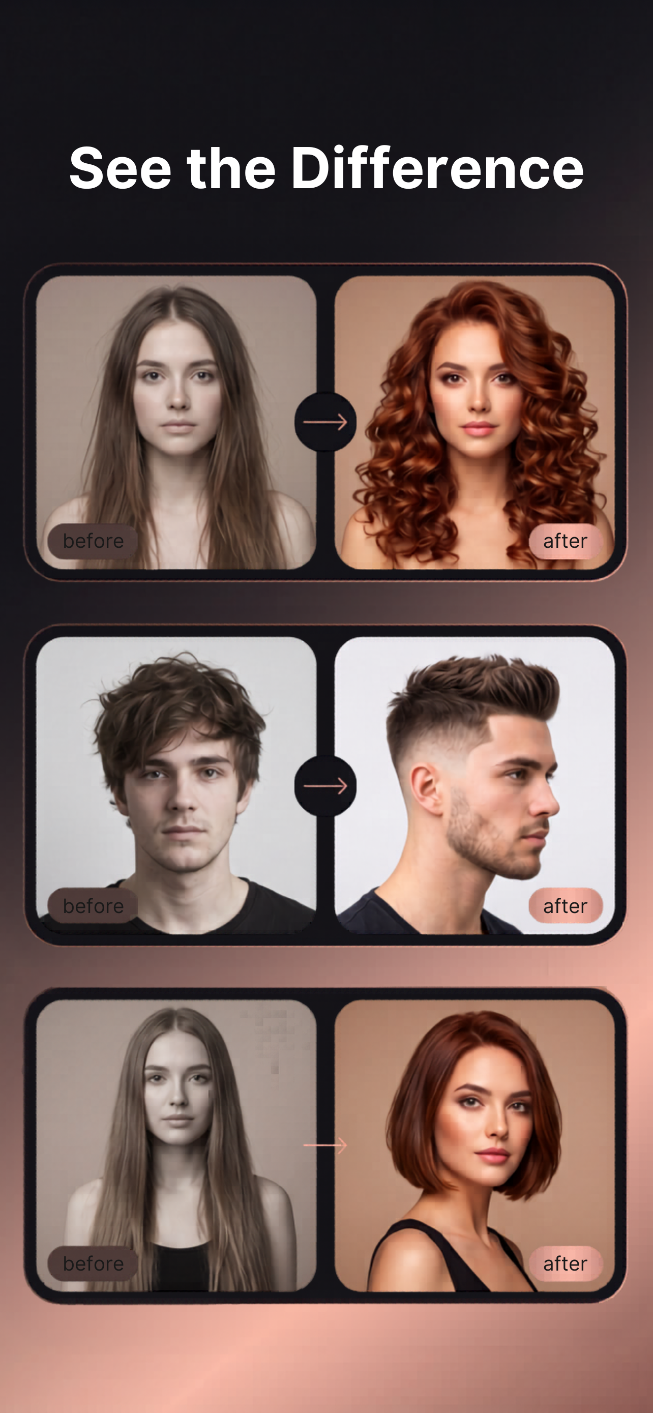 AI Hairstyle: Hair Color & Cut screenshot 6