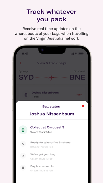 Virgin Australia Screenshot