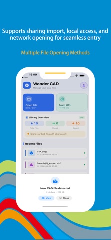 Wonder CAD - DWG Editor iPhone screenshot