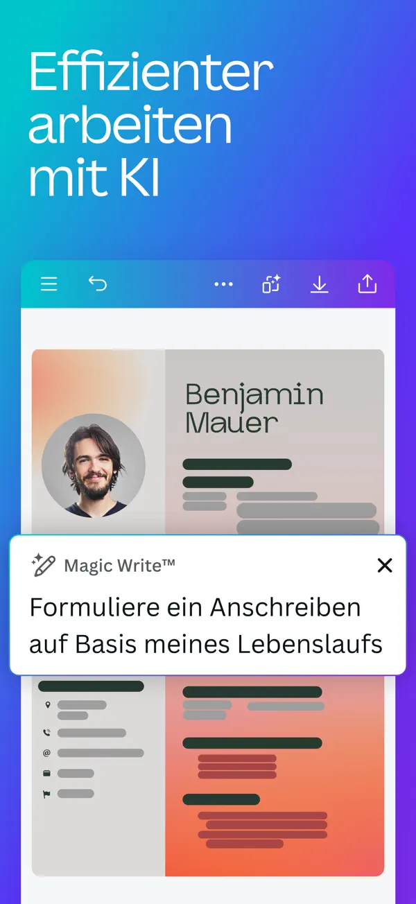 Canva: Design, Art & AI Editor iPhone App Screenshot 9 – Foto & Video