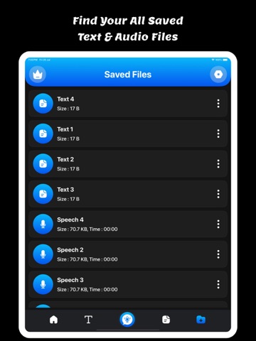 Speech To Text: Voice Notes iPad screenshot