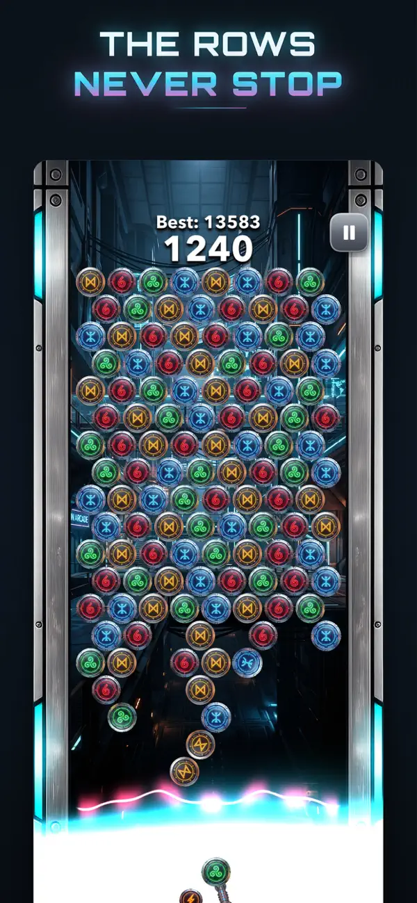 Screenshot #2 pour Bubble Runes - Combo Shoot