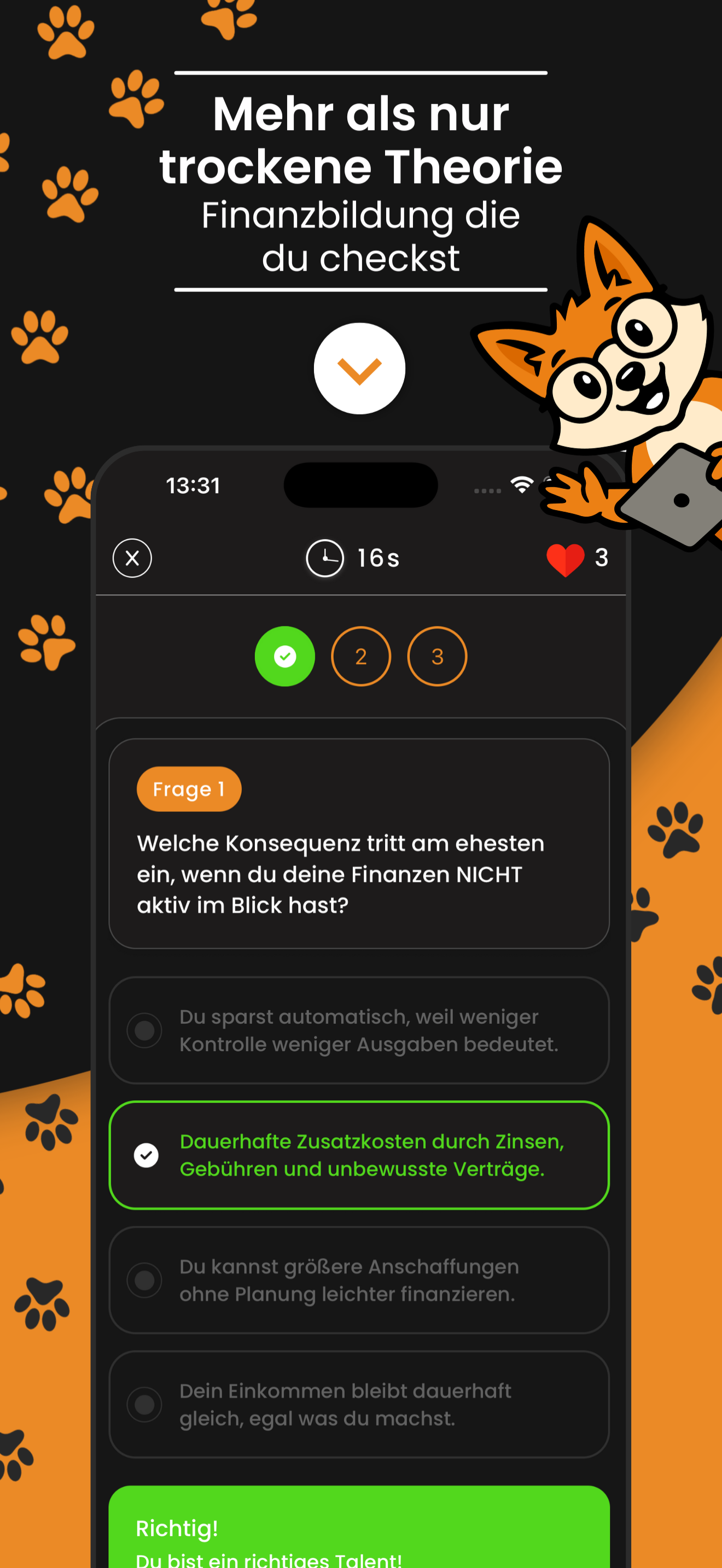 BeAFox: Finanzen durchgespielt screenshot 4