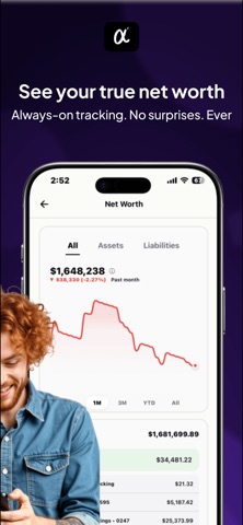 Alpheva AI: Financial Advisor iPhone screenshot