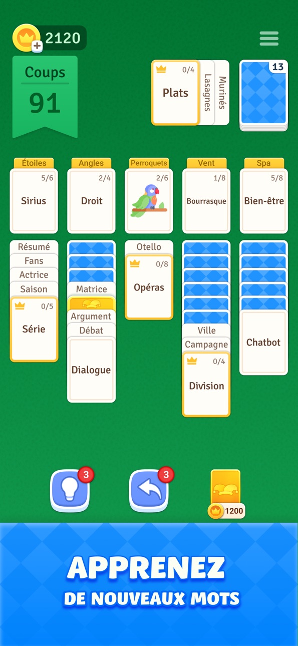 Solitaire Associations Journey iOS Mod IPA screenshot 5 - iOS game interface