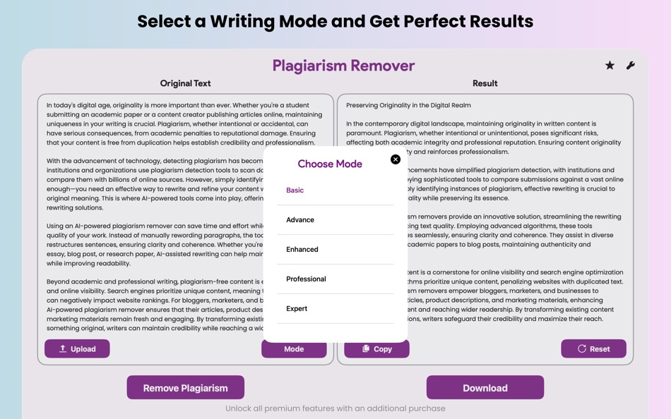#2. Plagiarism Remover & Detector (macOS) 由: Mahwish Hasnat