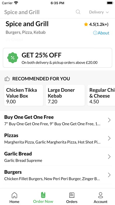 Spice and Grill Screenshot