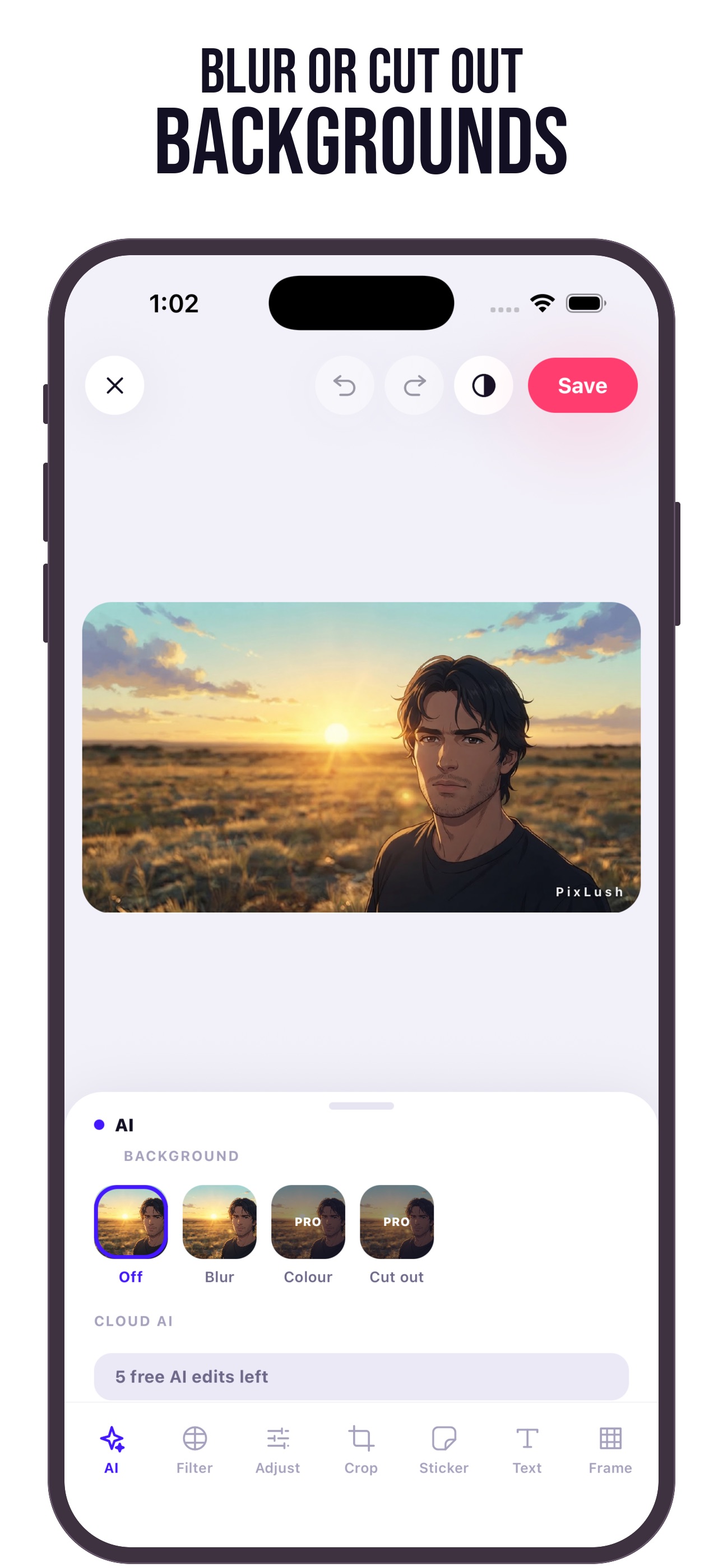 Screenshot 3 of PixLush - AI Photo Editor