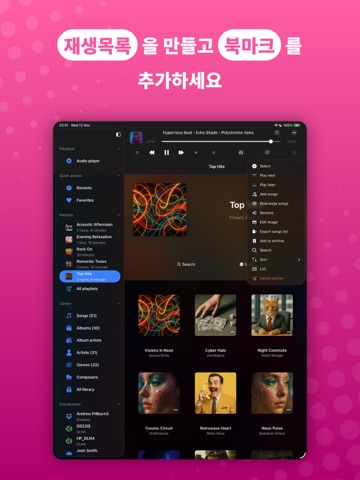 Evermusic: 오프라인 음악 재생기 및 이퀄라이저 iPad screenshot 5