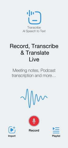 Transcribe : AI Speech to Text screenshot
