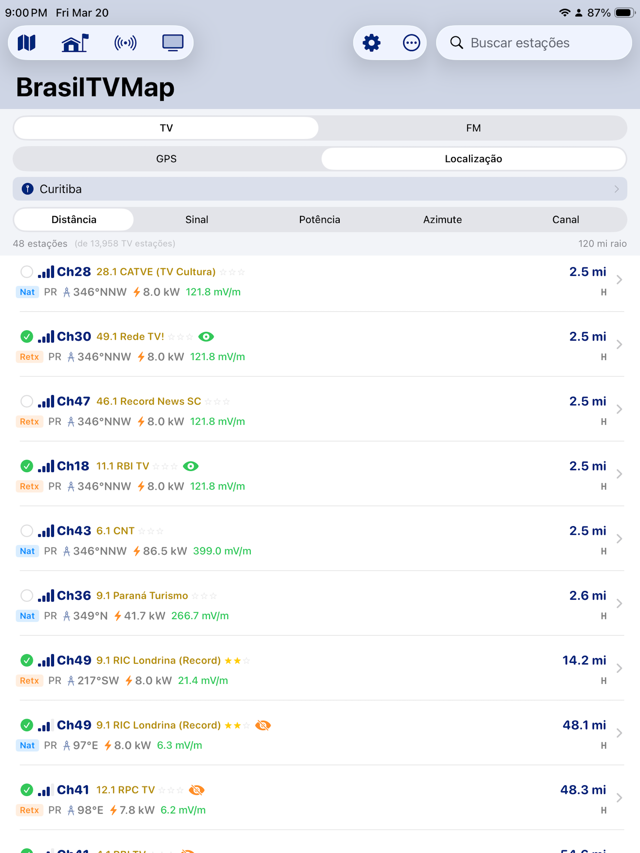 BrasilTVMap screenshot 11