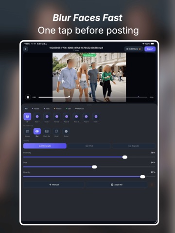 VidMask - Video Face Blur