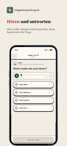 Integrationsprüfung A2 iPhone screenshot