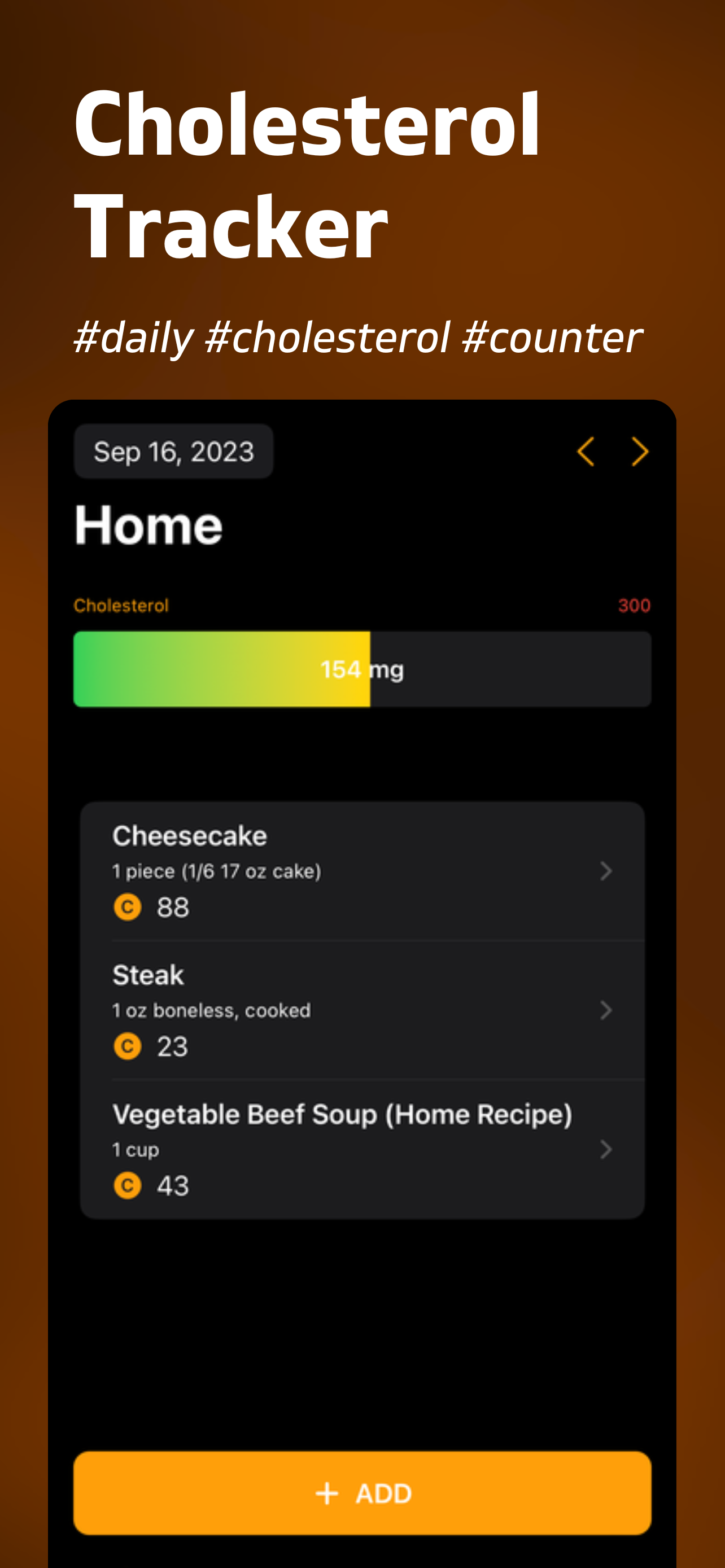 Cholesterol Counter+