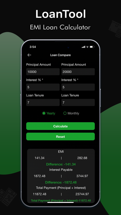 LoanTool : EMI Loan Calculator Screenshot