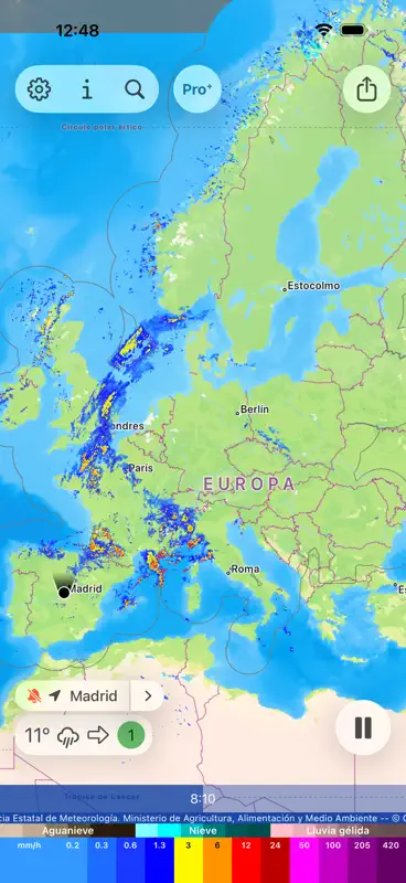 Alarma de Lluvia - Radar Meteo screenshot 1 of 5