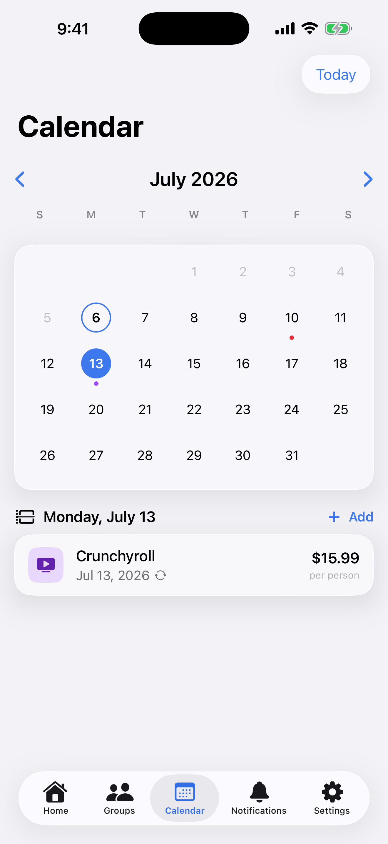 Hearth: Split & Track Bills screenshot 5