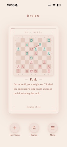 Simplay Chess: Review & Grow Screenshot 5 of 6