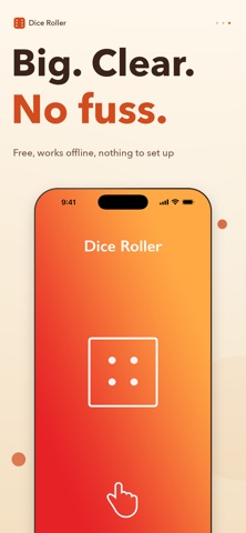 Gaming dice: dice roller iPhone screenshot