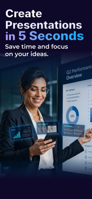 Slidesy: AI PPT Slides Maker Screenshot 1 of 8