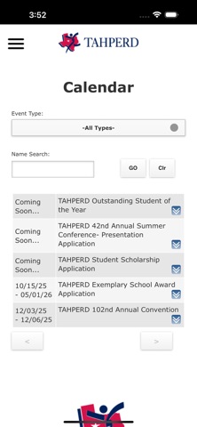 TAHPERD: Texas HPERD Hub screenshot