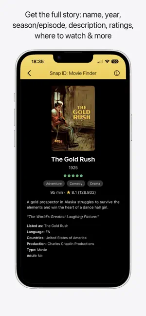 Snap ID: Movie & TV Finder screenshot 4