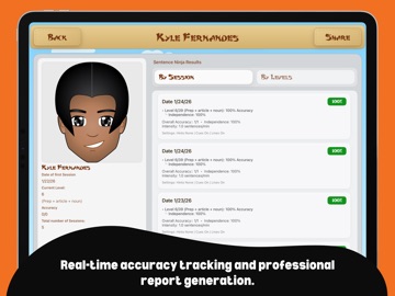 Sentence Ninja iPad screenshot