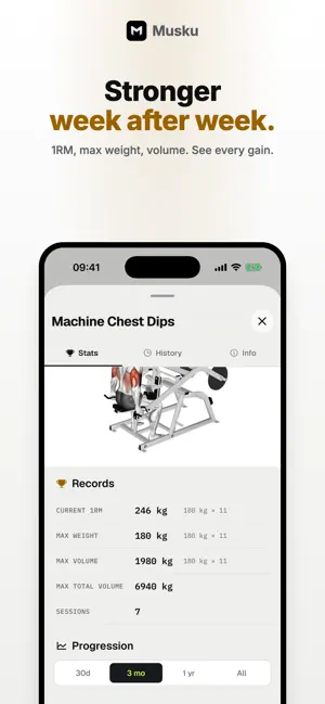 Musku - Workout Tracker screenshot 4