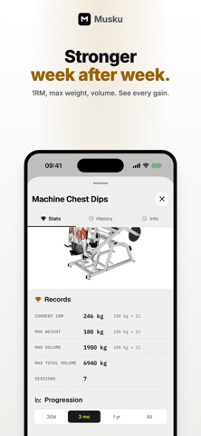 Musku - Workout Tracker Screenshot 4 of 8