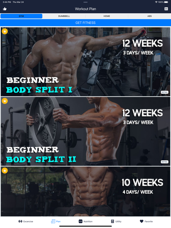 Screenshot #5 pour Gym Workout: Fitness Planner