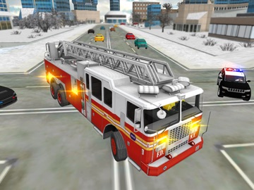 Fire Truck Flying Car iPad screenshot