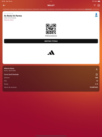 AS Roma – Il mio posto iPad screenshot 2