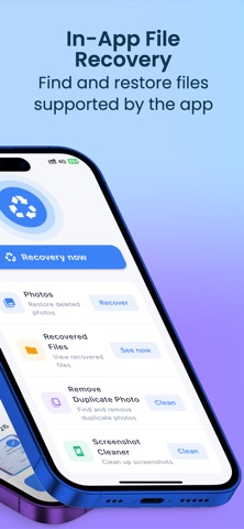 Photo Recovery & File Restore iPhone screenshot