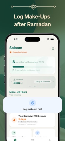 Thabit: Ramadan Fast Tracker Screenshot 3 of 7