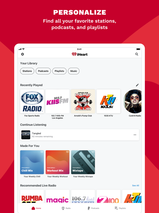 ‎iHeart: Radio, Podcasts, Music Screenshot