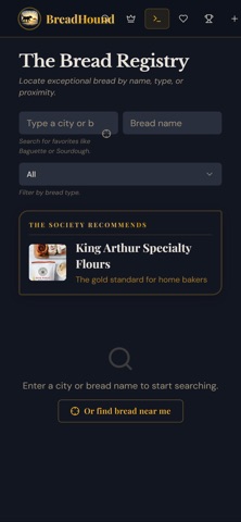 BreadHound: The Bread Tracker iPhone screenshot