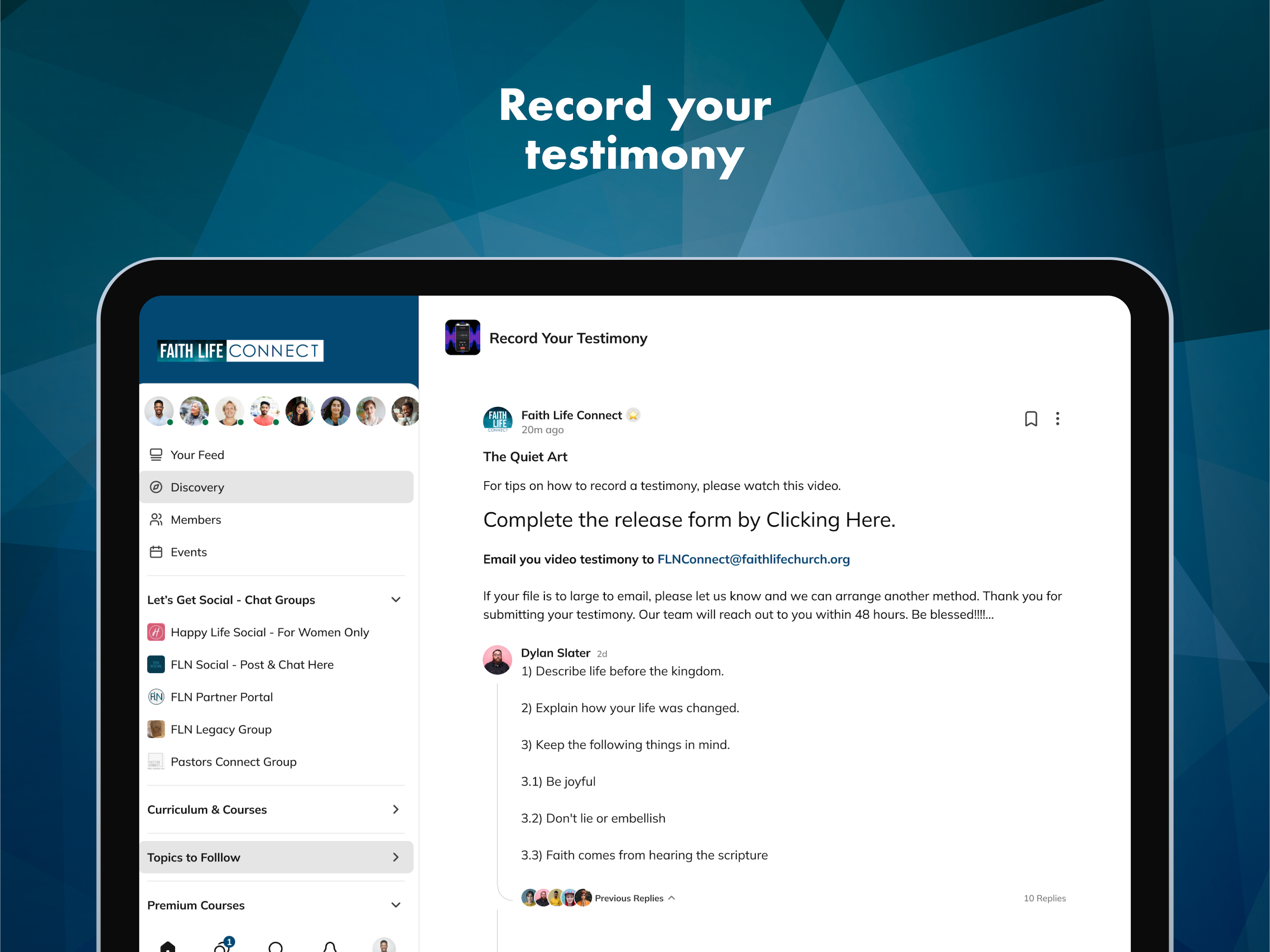 Faith Life Connect screenshot 16