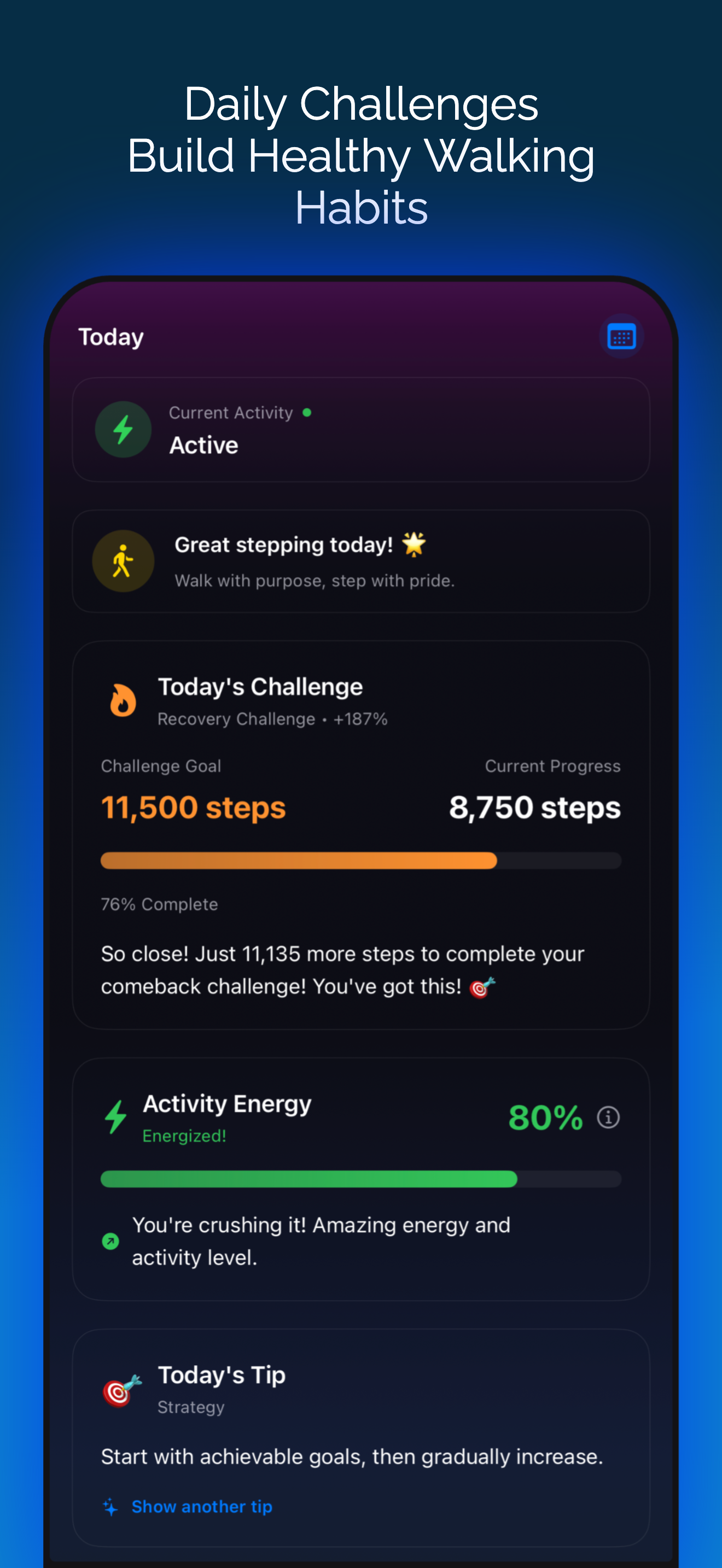 Steply: Step Counter Pedometer screenshot 9