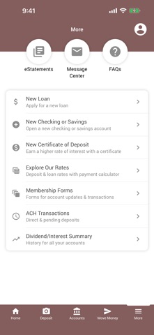 ELCA Federal Credit Union app screenshot 3