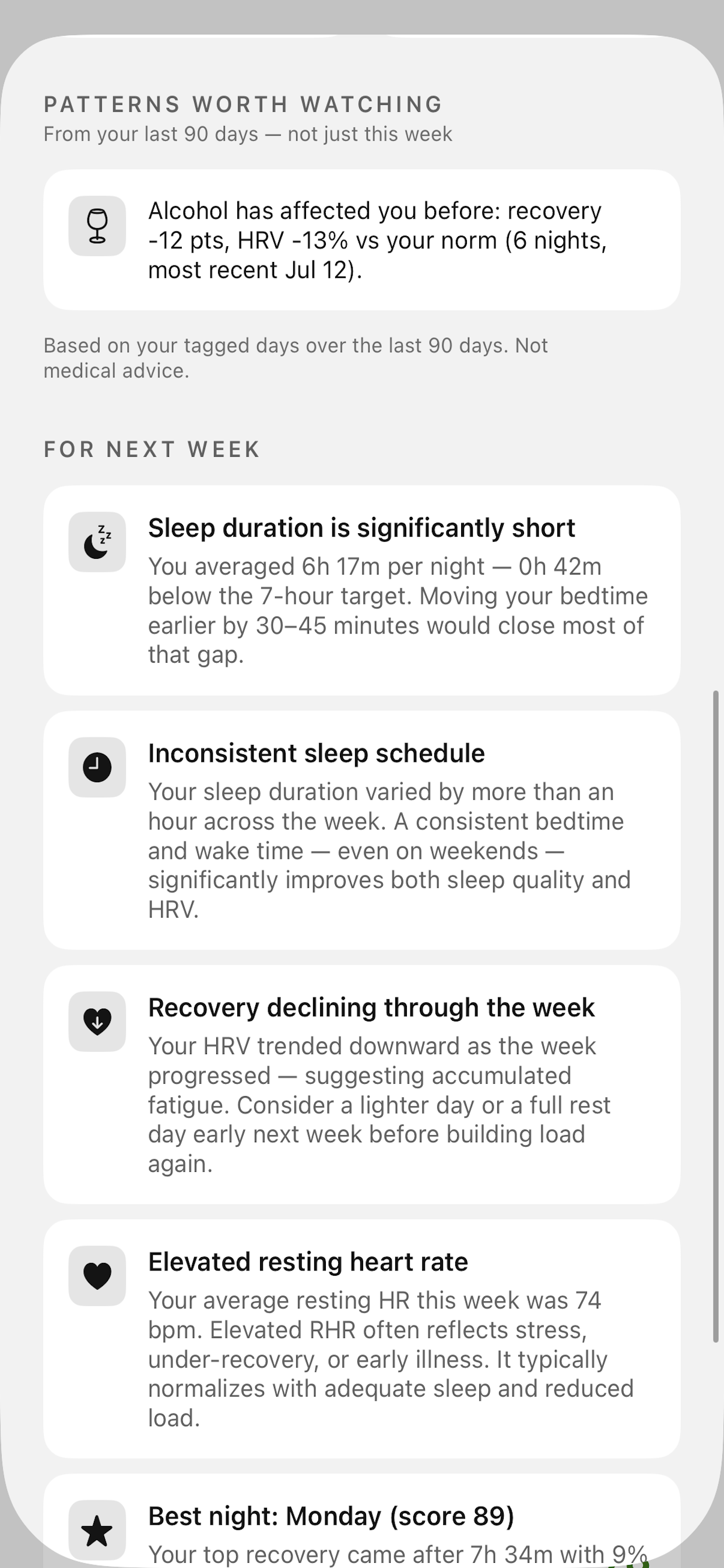 Current: Recovery Score screenshot 6