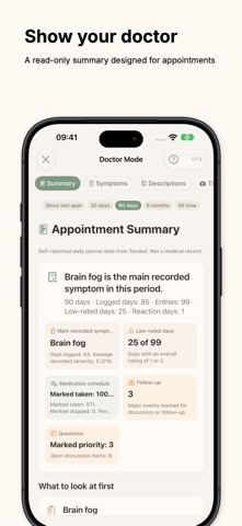 Tended: Symptom Tracker Screenshot 5 of 10