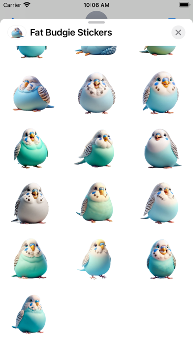 Screenshot #3 pour Fat Budgie Stickers