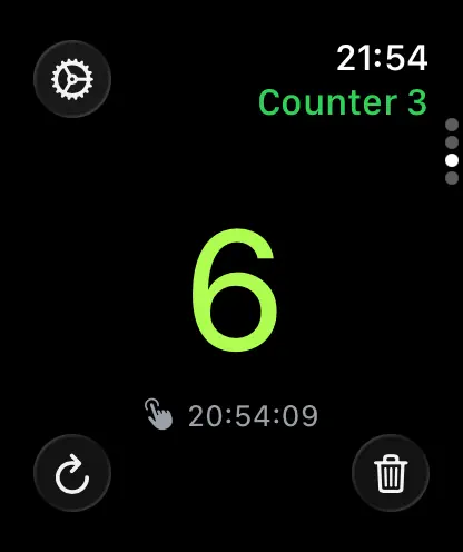 Screenshot #3 pour WristCounter Watch App