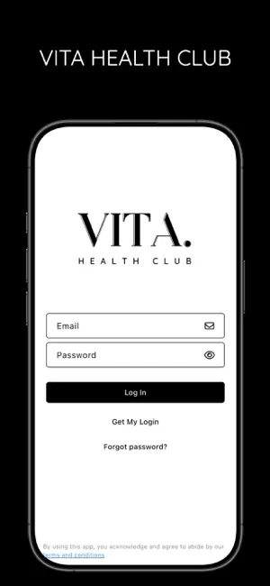 Vita Health Club App screenshot 1