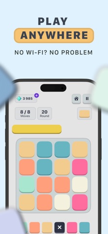 Color Fold Hexa Puzzle HueFold iPhone screenshot